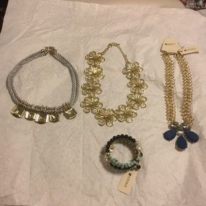 3 Necklaces and 1 bracelet